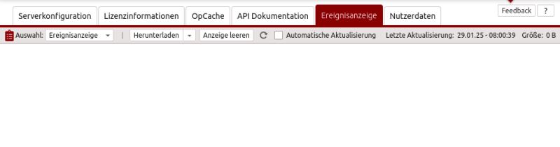 Ereignisanzeige_Optionen